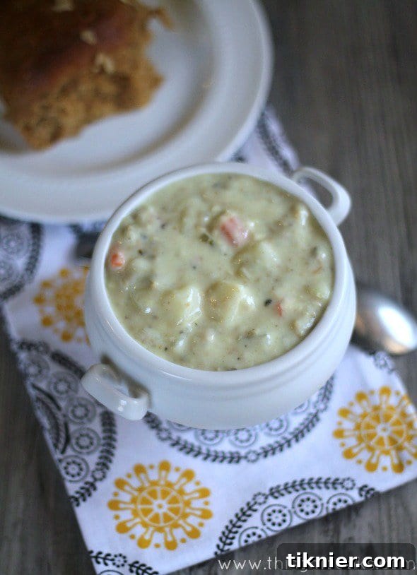 Lightened Up Clam Chowder