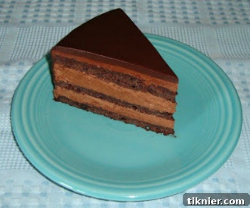 Decadent Chocolate Truffle Cake with frosting