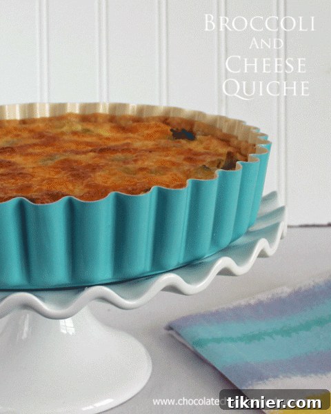 Hearty Broccoli and Cheddar Cheese Quiche