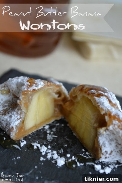 Unique Peanut Butter Banana Wontons