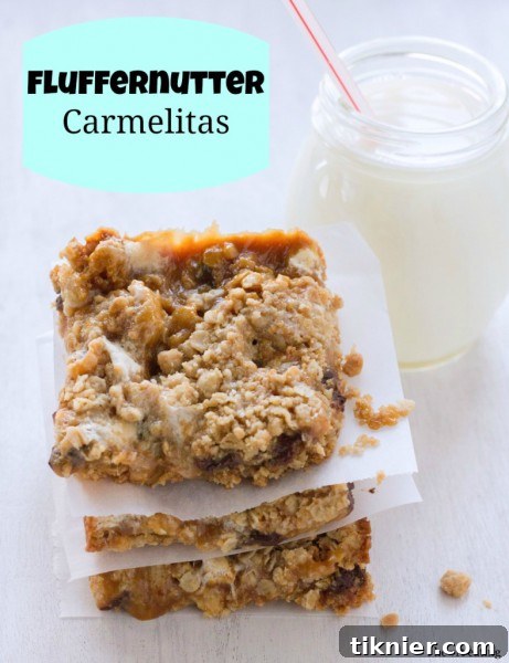 Decadent Fluffernutter Carmelitas from I Heart Eating