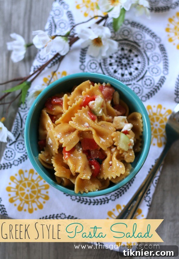 Greek Style Pasta Salad