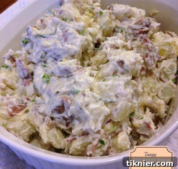 Tangy Red Potato Bacon Salad - Comfort Food