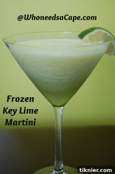 Refreshing Frozen Key Lime Martini