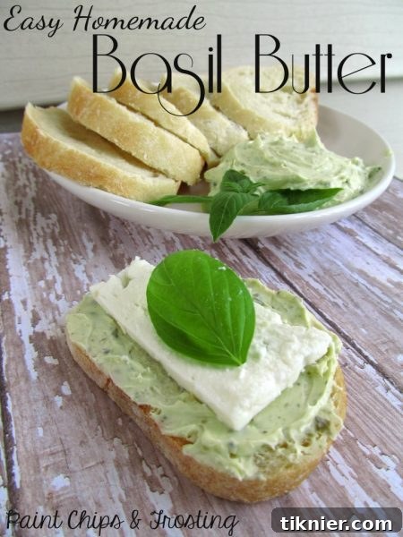 Homemade Aromatic Basil Butter