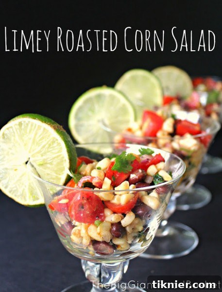 Zesty Limey Roasted Corn Salad