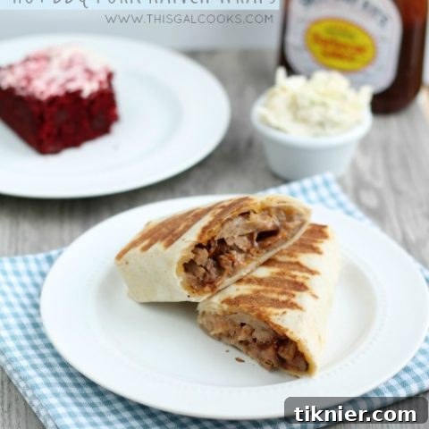 Recipe: Hot BBQ Pork Ranch Wraps