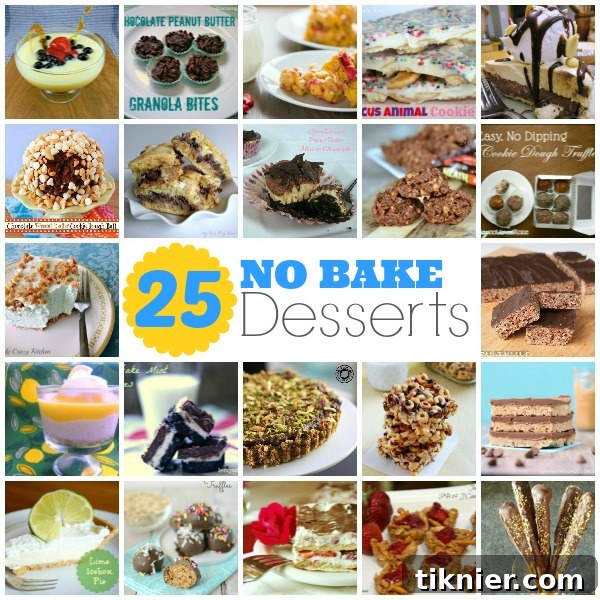 An array of vibrant no-bake desserts, including colorful barks, pies, and bars, perfectly arranged for a summer celebration or party.