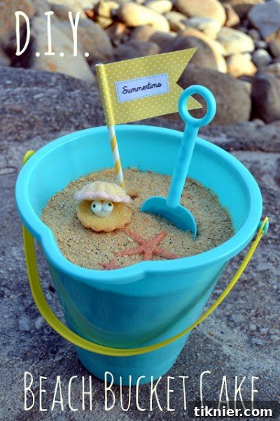The Big 50: Marvelous Monday Link Party & Creator Spotlight 5 Creative Cake DIY: Beach Bucket Cake for Summer Parties