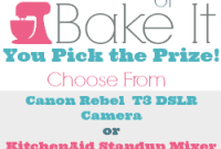 Snap Or Bake For Prizes