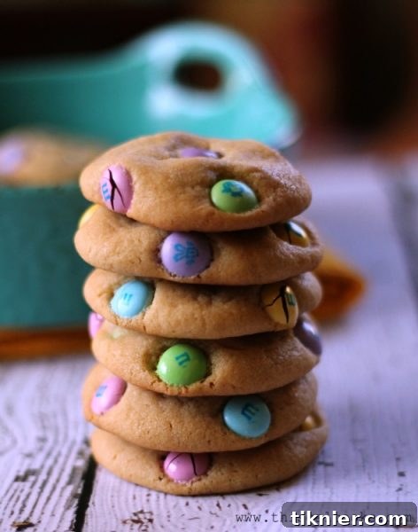 Colorful M&M Cookies recipe from www.thisgalcooks.com