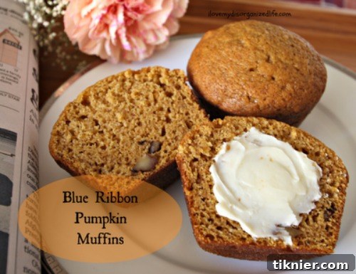 Pumpkin Muffins with text overlay