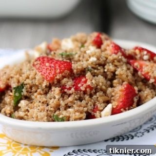 Strawberry Quinoa Salad with a vibrant mix of ingredients