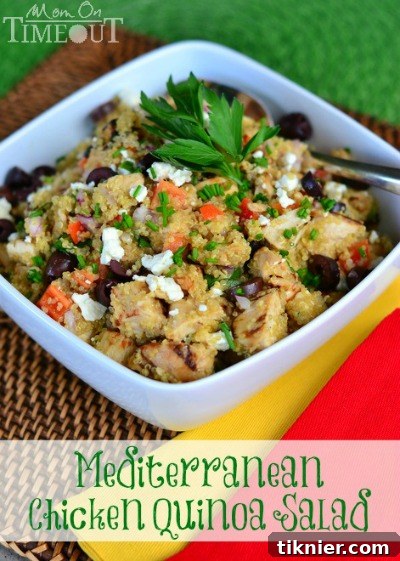 Delicious Mediterranean Chicken Quinoa Salad