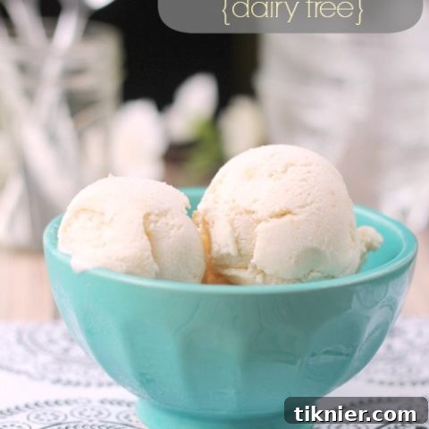 Vanilla Peach Ice Cream {Dairy Free} homemade recipe