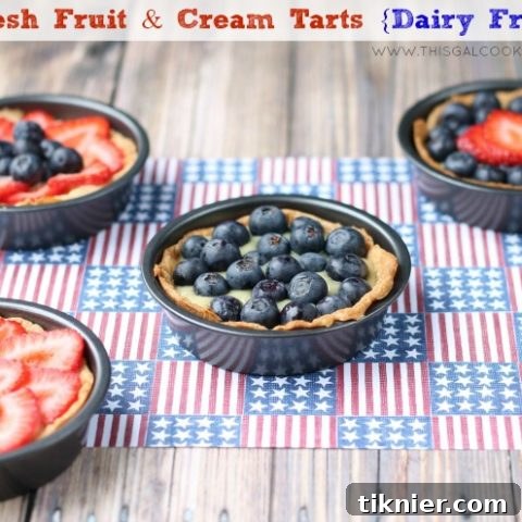 Fresh Fruit & Cream Tarts (Dairy Free) Recipe Image