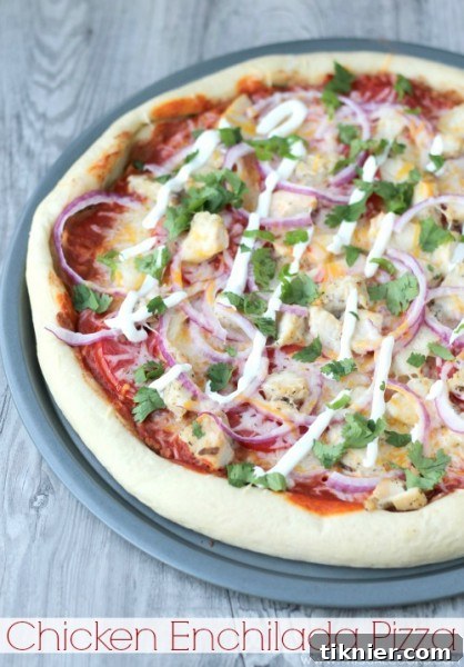 Chicken Enchilada Pizza from www.thisgalcooks.com #tysongrilled&ready 4WM