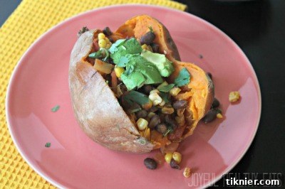 Wholesome Tex Mex Stuffed Sweet Potatoes