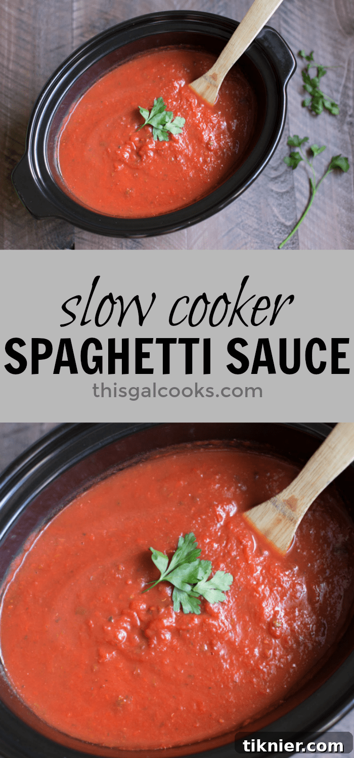 Delicious and Easy Homemade Slow Cooker Spaghetti Sauce