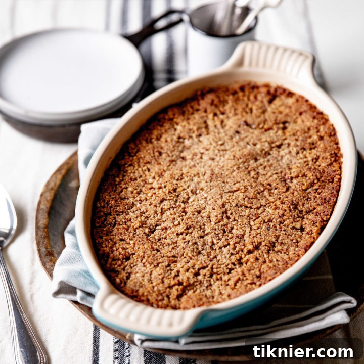 Sweet Potato Casserole with Pecan Streusel, a classic holiday side dish
