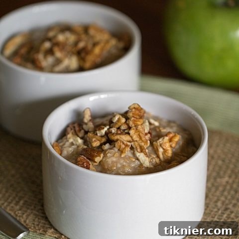 Delicious Apple Pie Oatmeal Recipe for a healthy breakfast