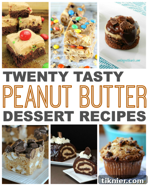 Peanut Butter Paradise Twenty Sweet Treats 2 A featured image showcasing a variety of delicious peanut butter desserts, including cookies, pies, and bars, symbolizing the ultimate guide to sweet peanut butter treats.
