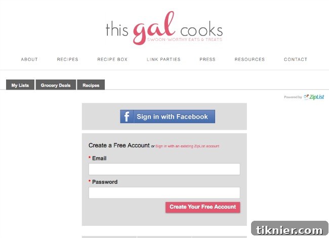 Ziplist comes to This Gal Cooks