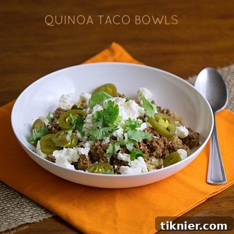 Thirty Minute Quinoa Taco Bowls