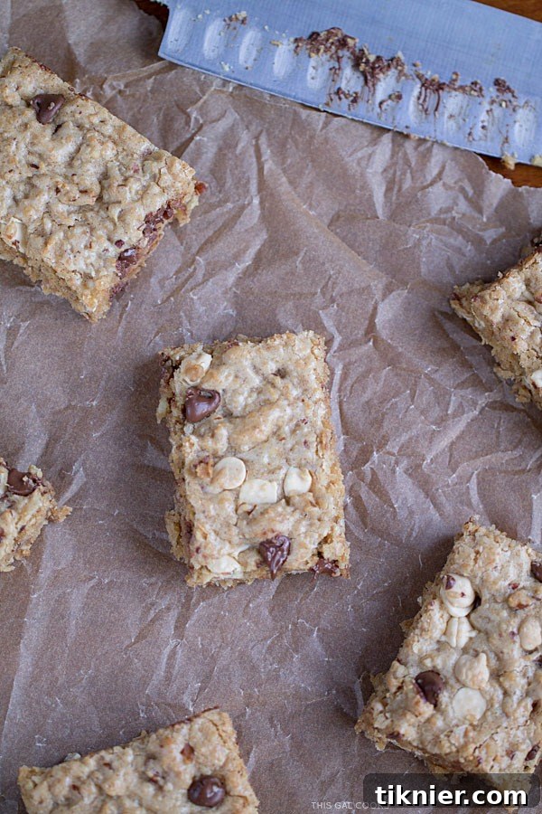 A vibrant display of Congo Bars on a white plate, showcasing their delightful ingredients.