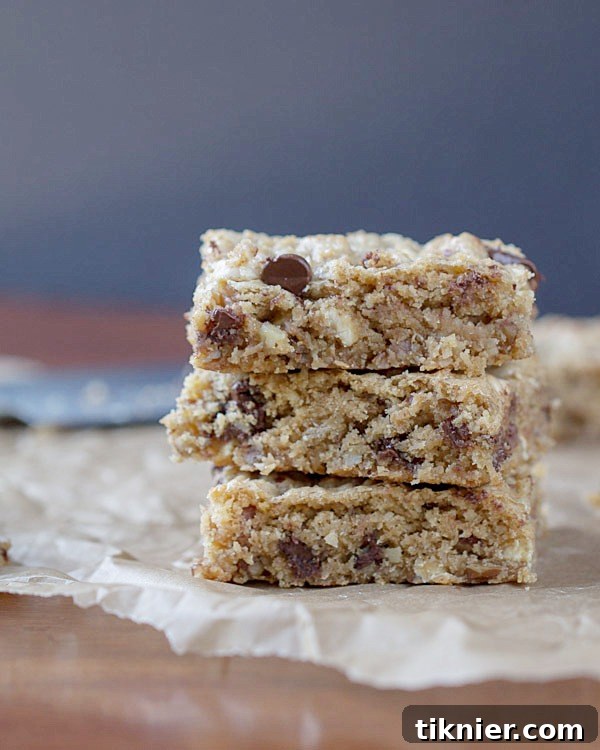 Congo Bars arranged artfully on a cooling rack, showcasing their golden-brown edges.