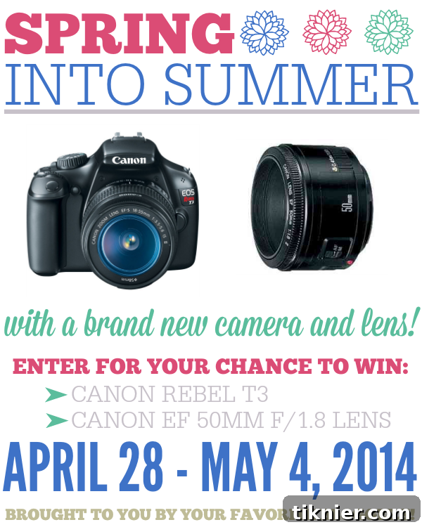 Spring into Summer DSLR Camera Giveaway - Win a New Camera