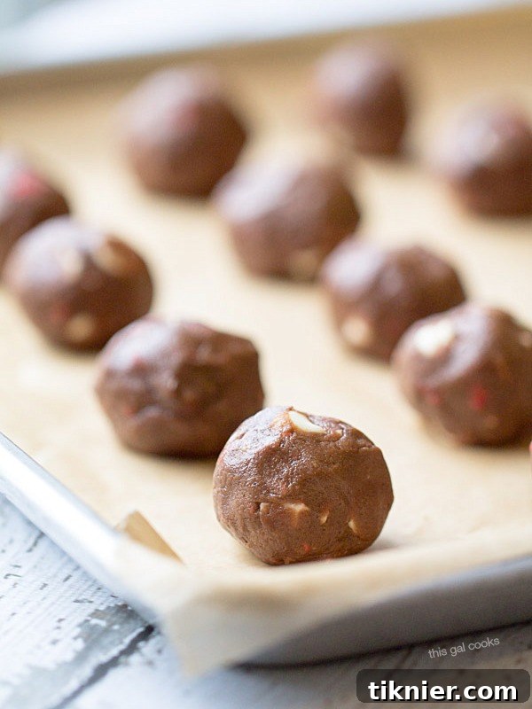 Mint Chocolate Mocha Cookie Dough Bites by This Gal Cooks - A bowl of delicious mint chocolate mocha cookie dough, ready to be rolled into bites.