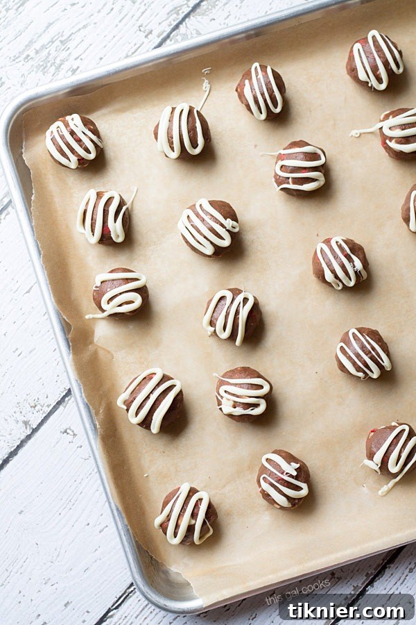 Mint Chocolate Mocha Cookie Dough Bites by This Gal Cooks - A close-up, high-angle shot of the cookie dough bites, highlighting the mint green and chocolate hues.