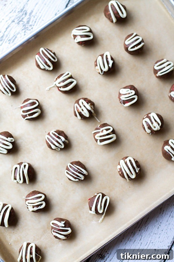 Mint Chocolate Mocha Cookie Dough Bites by This Gal Cooks - Another close-up of the finished bites, showcasing their perfect spherical shape.
