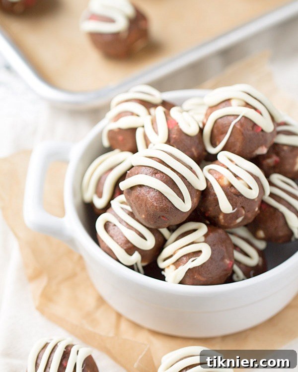 Mint Chocolate Mocha Cookie Dough Bites by This Gal Cooks - A final image displaying several mint chocolate mocha cookie dough bites arranged attractively.
