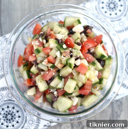 Mediterranean Grilled Salmon Orzo Salad 11 Greek Cucumber & Tomato Salad from www.thisgalcooks.com 3WM