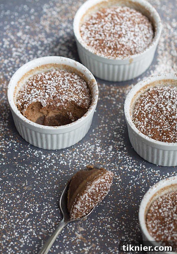 Dairy-free Chocolate Coconut Pudding Cakes ready to serve