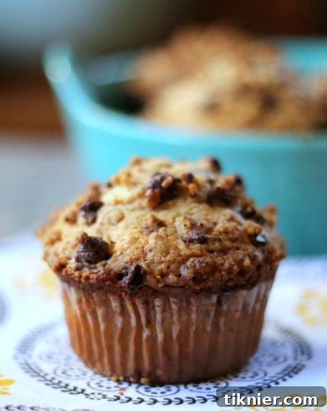 Decadent Peanut Butter Muffins with Peanut Butter Chocolate Streusel