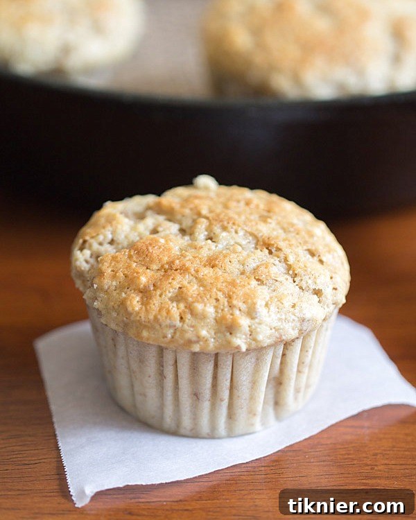 Close-up of fluffy Maple Pecan Muffins ready to eat