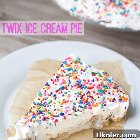 Twix Ice Cream Pie