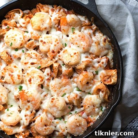 Italian Shrimp Tortellini Bake on This Gal Cooks #dinner