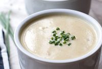 Easy Slow Cooker Ham, Potato, and Leek Chowder