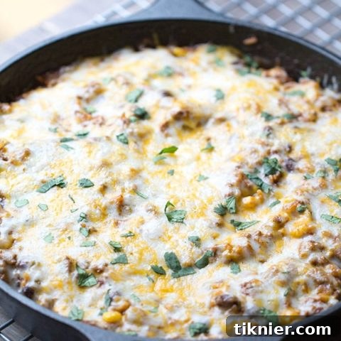 Easy Skillet Beef Tex Mex Casserole