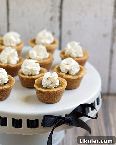 Sweet and savory Pumpkin Pie Cookie Cups