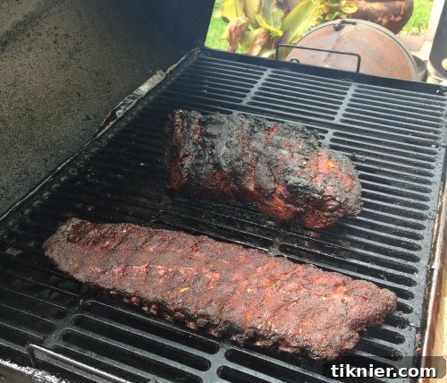 Skillet Simplicity For Fridays And Beyond 4 Smoker in action: delicious BBQ in progress