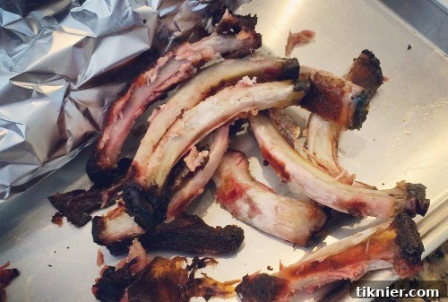 Delicious smoked ribs ready to be enjoyed