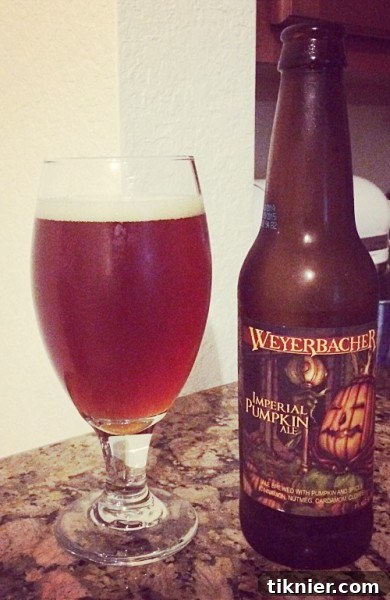 A well-deserved pumpkin beer – the perfect companion for a lazy weekend.