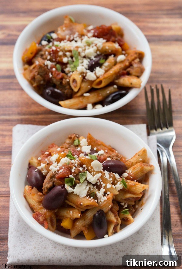 15 One-Pan Wonders for Effortless Meals 13 One skillet Greek pasta, a refreshing Mediterranean-inspired meal with vibrant flavors.