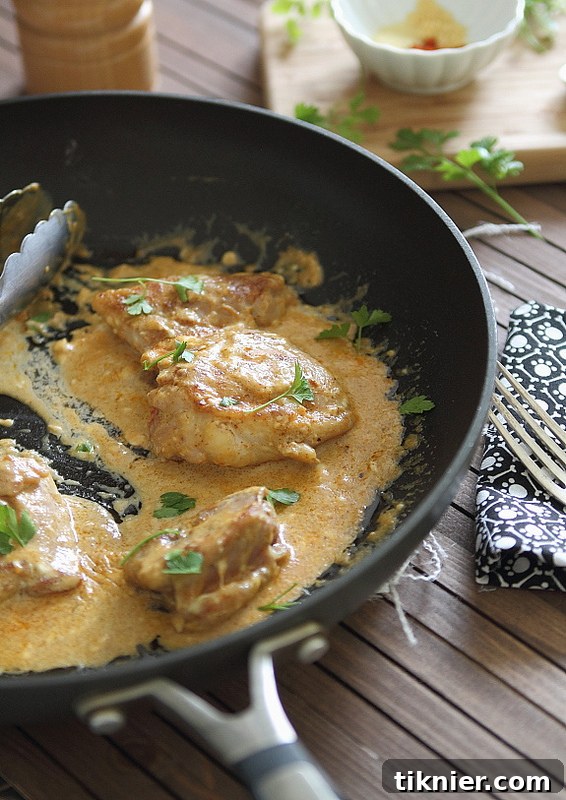 15 One-Pan Wonders for Effortless Meals 4 Flavorful five-spice cream cheese chicken, a simple and unique skillet dinner idea.