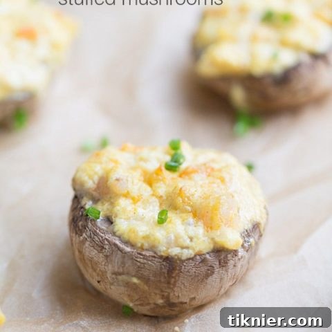 Curry Shrimp Stuffed Mushrooms - Recipe Image